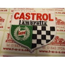 LAMBRETTA CASTROL  SEW ON PATCH