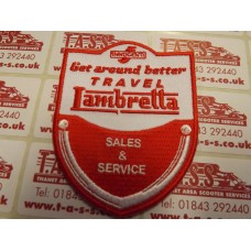 LAMBRETTA  GET AROUND BETTER  SEW ON PATCH