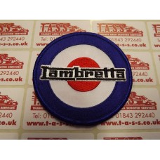 LAMBRETTA LOGO ON TARGET SEW ON PATCH