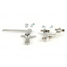 LAMBRETTA BGM GEAR SWIVEL SET AND ADJUSTER BLOCK -SILVER