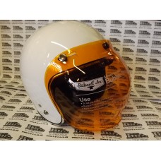 RETRO STYLE BUBBLE VISOR SHIELD AMBER