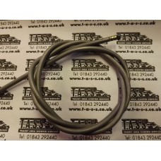 LAMBRETTA THROTTLE CABLE COMPLETE S3/GP IN GREY FRICTION FREE