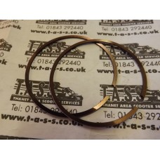 LAMBRETTA  70MM WOSSNER PISTON RINGS TS1/RB 225