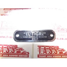 LAMBRETTA SEAT BADGE EIBAR EL TIGRE