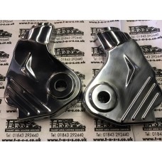 LAMBRETTA FORK COVERS STAINLESS STEEL