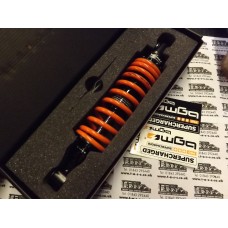 LAMBRETTA BGM PRO R12 V2 ADJUSTABLE REAR SHOCK-BLACK /ORANGE SPRING