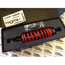 LAMBRETTA BGM PRO  ADJUSTABLE REAR SHOCK-BLACK /RED SPRING