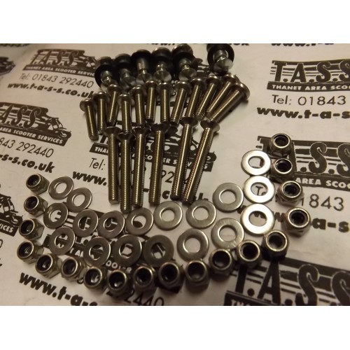 LAMBRETTA FLOOR CHANNEL FRONT FIXING KIT S1 and 2