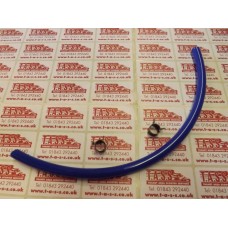 FUEL PIPE BY MOOSE RACING 1/4 (6.4mm)12" BLUE WITH CLIPS