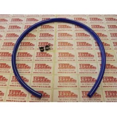 LAMBRETTA FUEL PIPE BY MOOSE RACING 1/4 (6.4mm) x 24" BLUE WITH CLIPS