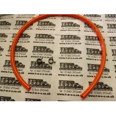 LAMBRETTA FUEL PIPE BY MOOSE RACING 1/4 (6.4mm) x 24" ORANGE WITH CLIPS
