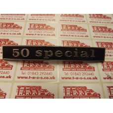 50 SPECIAL REAR FRAME BADGS
