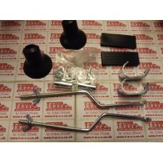 FRONT CARRIER BLACK RUBBER & STAINLESS STEEL BRACKET KIT