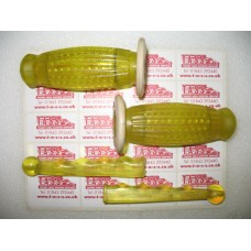 LAMBRETTA HANDLEBAR BARREL GRIPS AND LEVER COVERS YELLOW S3 GP 