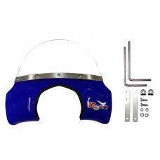 FLYSCREEN ROYAL ALLOY  TG125/300-TRANSPARENT BLUE