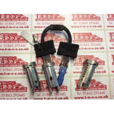 STEERING LOCK BARREL + KEY PX T5  SET OF 3