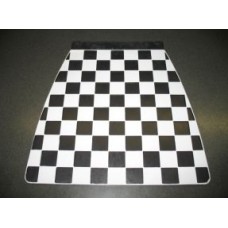 MUDFLAP WHITE & BLACK CHECK 60's style