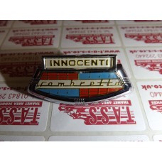 LAMBRETTA HORNCAST BADGE INNOCENTI  LI 2-3 TV SX GOLD LETTERING