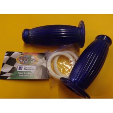 HANDLEBAR GRIPS CLASSIC BUBBLE STYLE BLUE PX/RALLY
