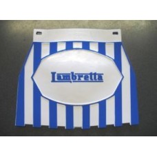 LAMBRETTA LOGO MUDFLAP BLUE & WHITE STRIPES