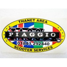 PIAGGIO HORNCAST BADGE PIAGGIO CLIP IN