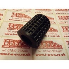 KICKSTART PEDAL RUBBER ROUND WAFFLE DESIGN BLACK